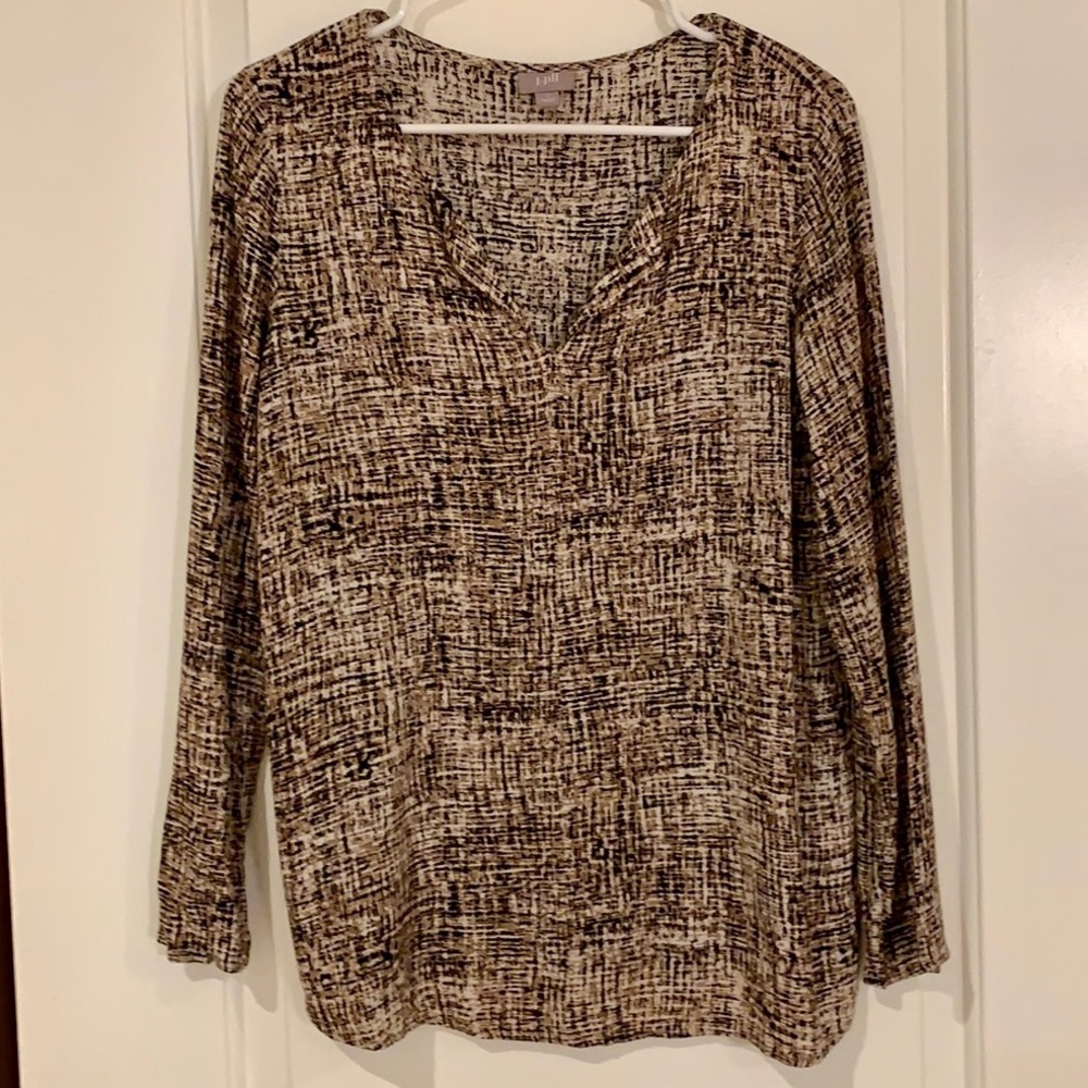 J. JILL V- NECK BLOUSE - Picture 7 of 15